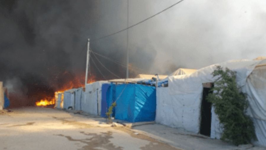 العراق.. احتراق 500 خيمة و 1400 إيزيدي بلا مأوى