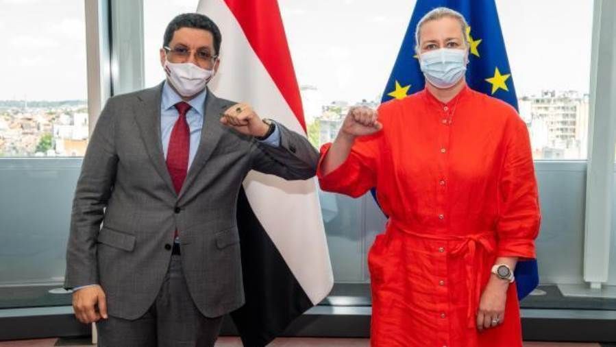 وزير الخارجية يبحث مع مفوضة الشراكات الدولية في المفوضية الأوروبية الوضع الإنساني في بلادنا