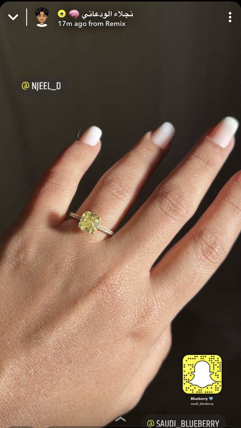 كم يبلغ سعر خاتم نجلاء الودعاني؟