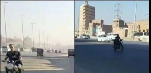 الكاميرا تصور صوت وصورة : تصرف صادم من سيدة مصرية مع لص أثناء سرقة دراجة نارية تصرف غير متوقع اذهل كل المصريين !! (شاه