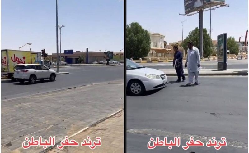 مواطن سعودي يوثق مقطع لتشققات أرضية في حفر الباطن.. ويعلق: يا إخوان والله في صوت نار (شاهد فيديو)