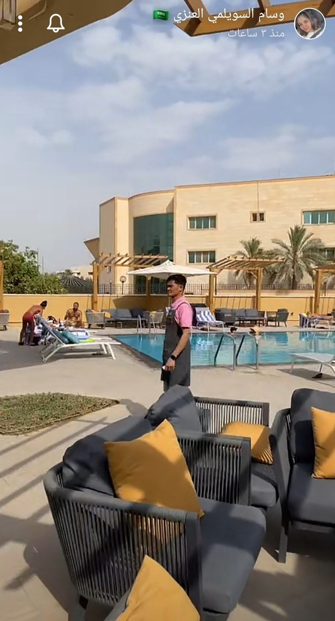 مسبح وفندق فخم.. وسام السويلمي تفاجئ الجميع بأجواء استجمام غير متوقعة