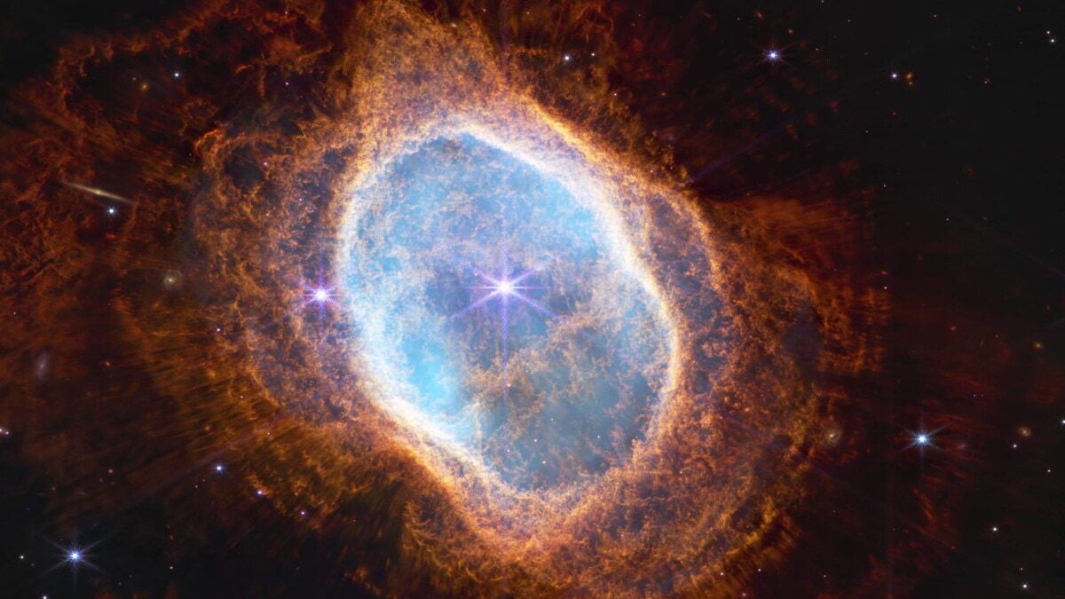 تلسكوب "جيمس ويب" وفر صورة لمجرة عجلة العربة تتميز بوضوح غير مسبوق