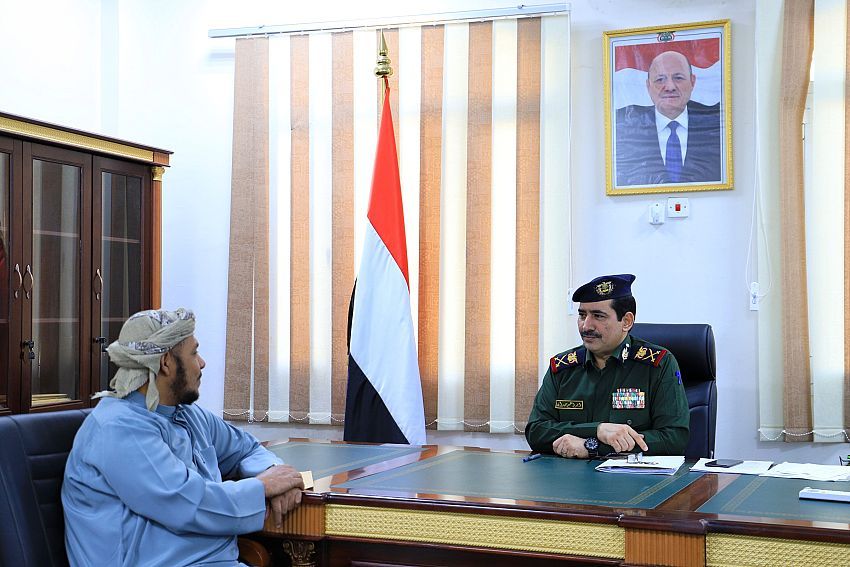 حيدان ومحافظ سقطرى يناقشان مستوى الاوضاع الأمنية في المحافظة