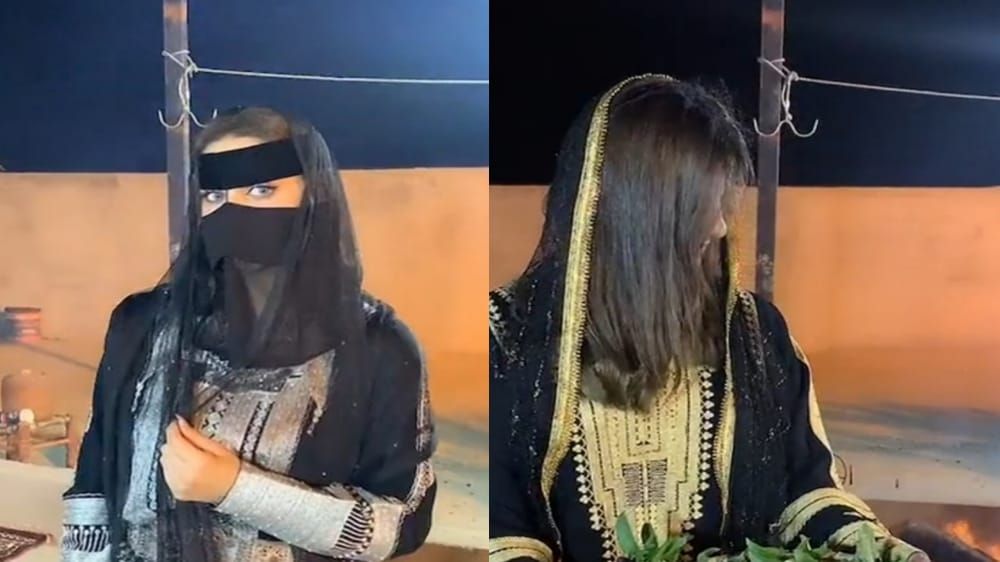 بالفيديو: المرأة الجنوبية السعودية تؤدي الخطوة الجنوبية في ليلة مليئة بالعادات والتراث (شاهد)