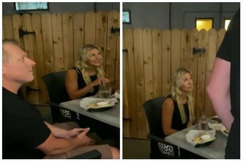 بالفيديو.. شاهد: امرأة تفاجئ زوجها وتضبطه في موعد غرامي مع زميلته في العمل.. لن تصدق كيف كانت ردة فعله!