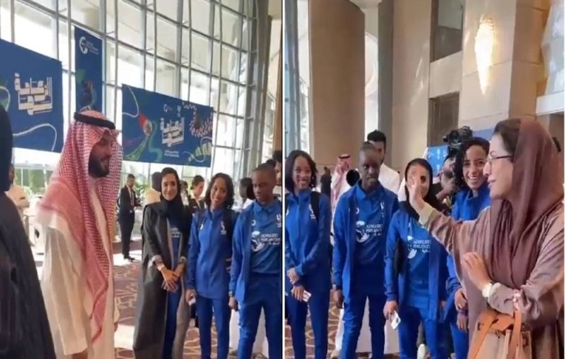 بالفيديو .. رئيس الهلال "فهد بن نافل" يمازح لاعبات الفريق النسائي