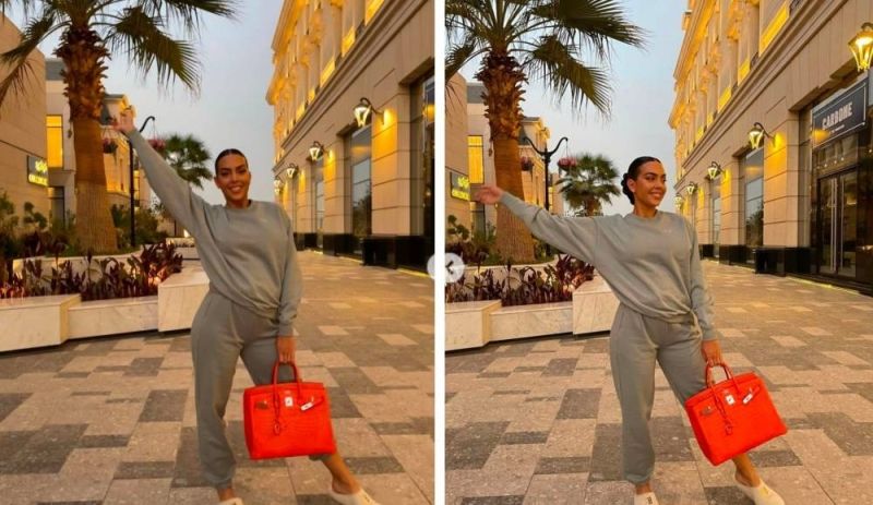 شاهد.. أحدث ظهور لـ "جورجينا" بملابس رياضية مثيرة داخل متجر في العاصمة السعودية الرياض