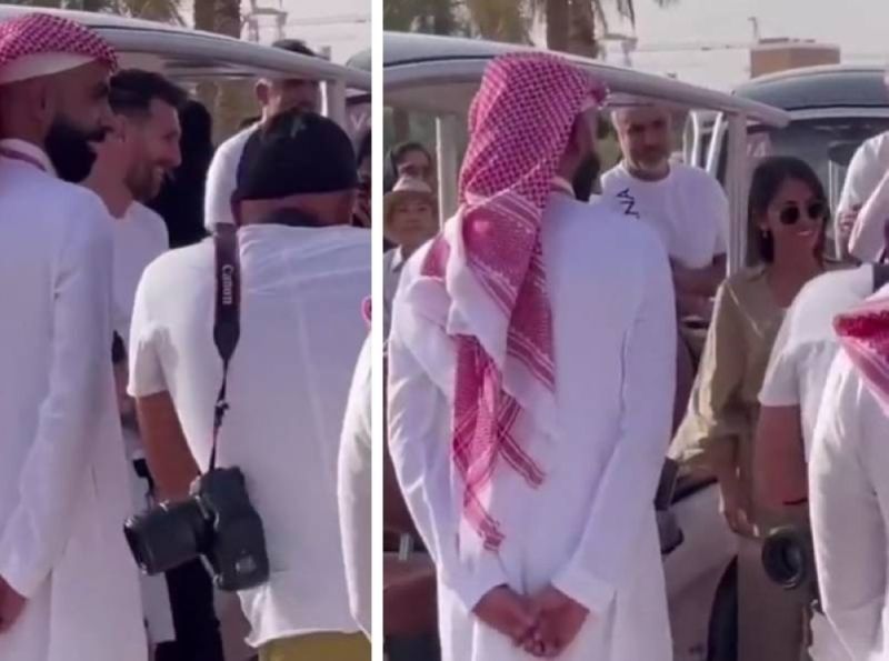 ميسي يزور الدرعية برفقة عائلته خلال جولته السياحية في السعودية (فيديو)