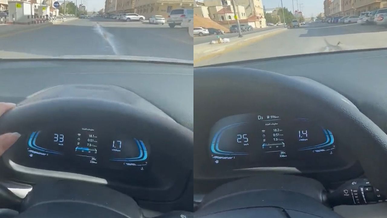 "فتاة سعودية" خافت من دعس حمامة فكانت الكارثة المنتظرة! .. (فيديو)