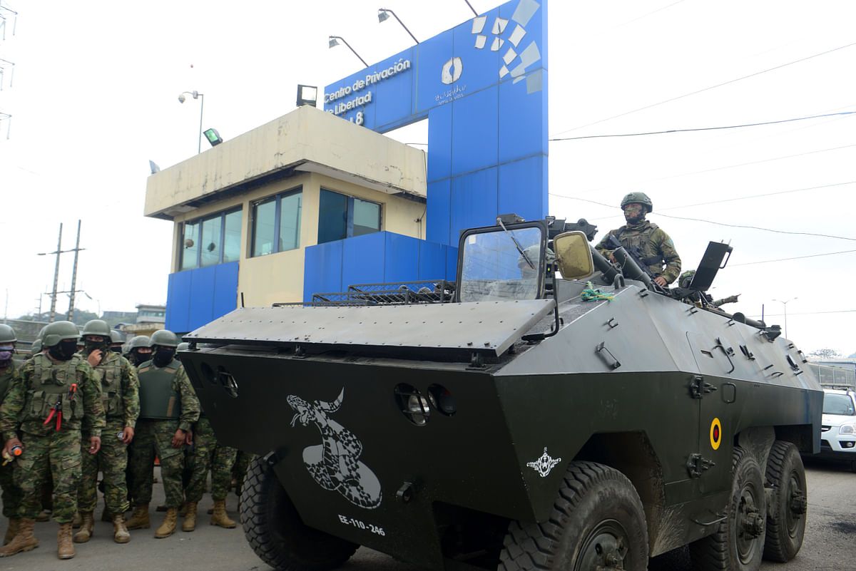 القوات تدخل سجن غواياكيل في الإكوادور