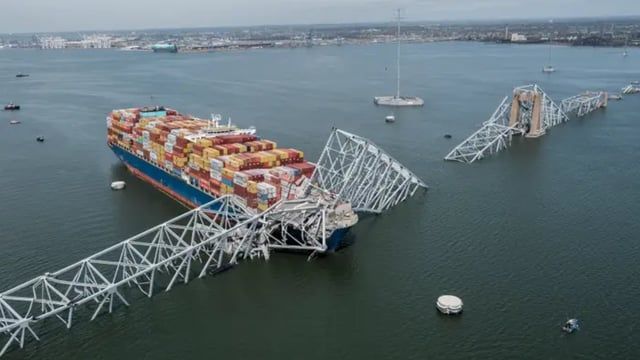 هل تشهد كارثة جسر بالتيمور دفع أكبر مبلغ تأمين بحري على الإطلاق؟