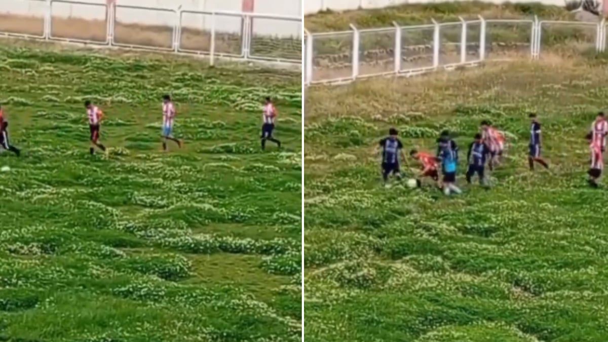 أسوأ ملعب كرة قدم في العالم (فيديو)