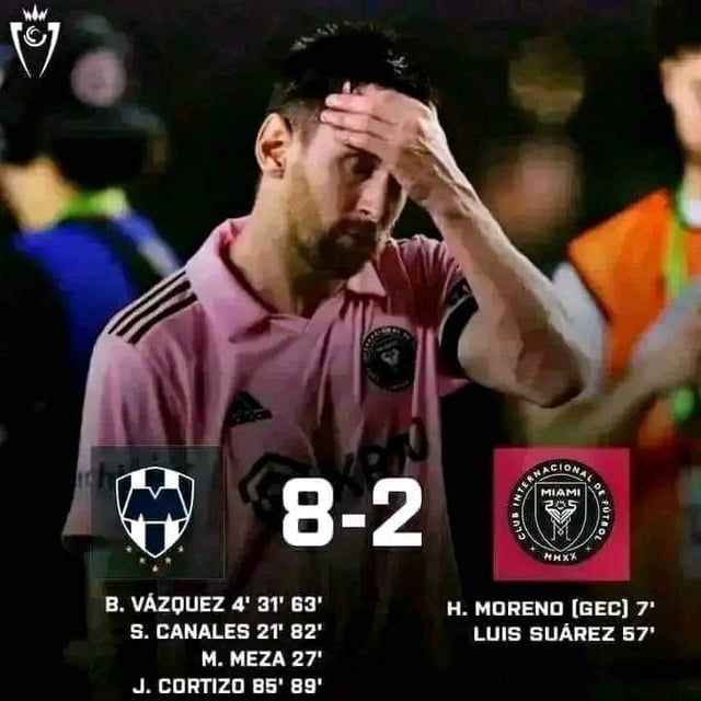 حقيقة تلقي ميسي خسارة جديدة بثمانية أهداف مع إنتر ميامي