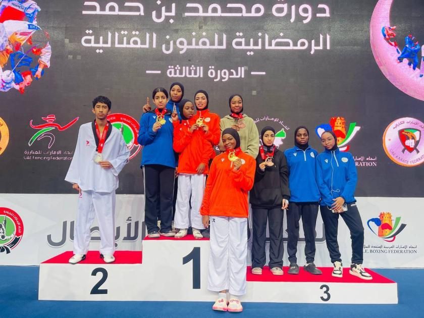 نتائج مميزة لمليحة في بطولة محمد بن حمد للفنون القتالية