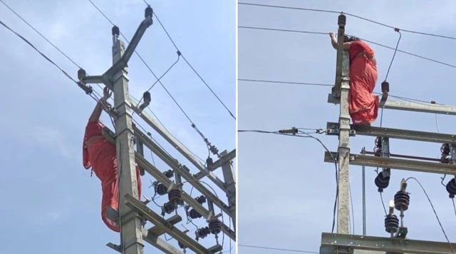 خلافات زوجية حادة تدفع سيدة إلى محاولة انتحار غريبة