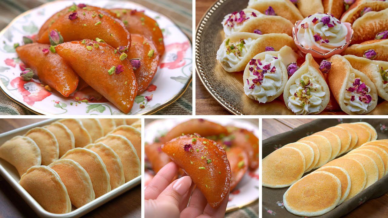 بدون قلي طريقة عمل عجينة القطايف وحشوها حلو وحادق للفطار أو السحور في رمضان