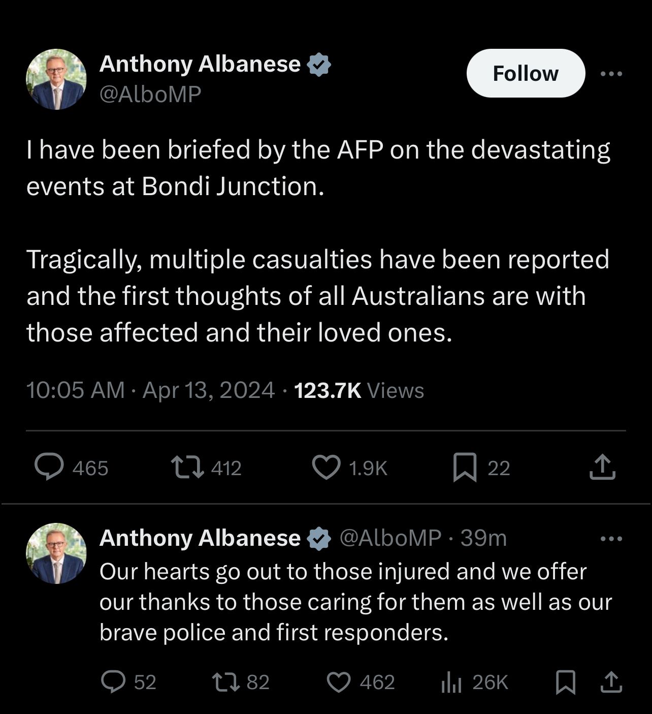 مدمر.. أول تعليق من رئيس وزراء أستراليا على حادث الطعن في سيدني