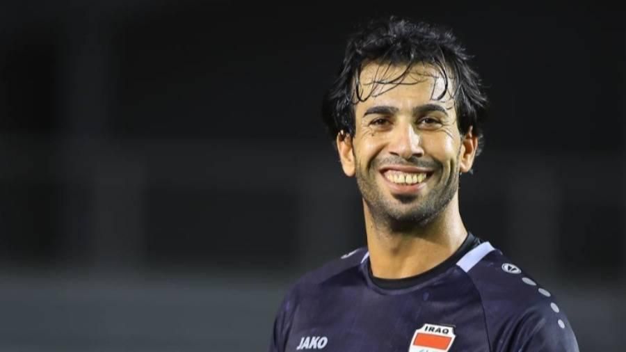 إصابة الحارس العراقي جلال حسن