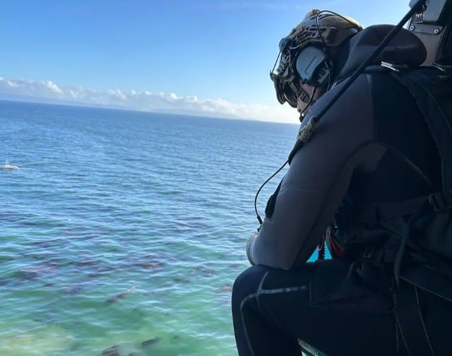 نجاة طيار وكلبه بأعجوبة من حادث تحطم طائرة قبالة ساحل كاليفورنيا