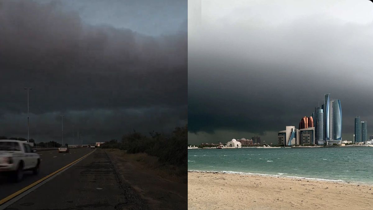 سماء غائمة وأمطار هائلة.. تقلبات جوية عاصفة في منطقة الخليج (فيديو)