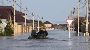 غرق 5500 منزل في مدينة أورينبورج شرق موسكو