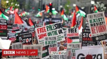 استخدمت العنف.. الشرطة الألمانية تفض مظاهرات حاشدة تنديداً بالعدوان الإسرائيلي في غزة