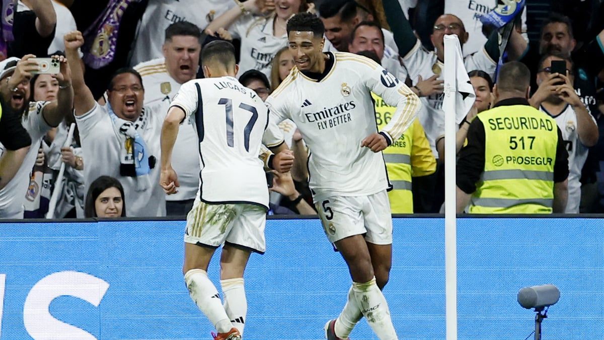 رقصة اللقب.. احتفال بيلينغهام وفاسكيز يخطف الأضواء (فيديو)