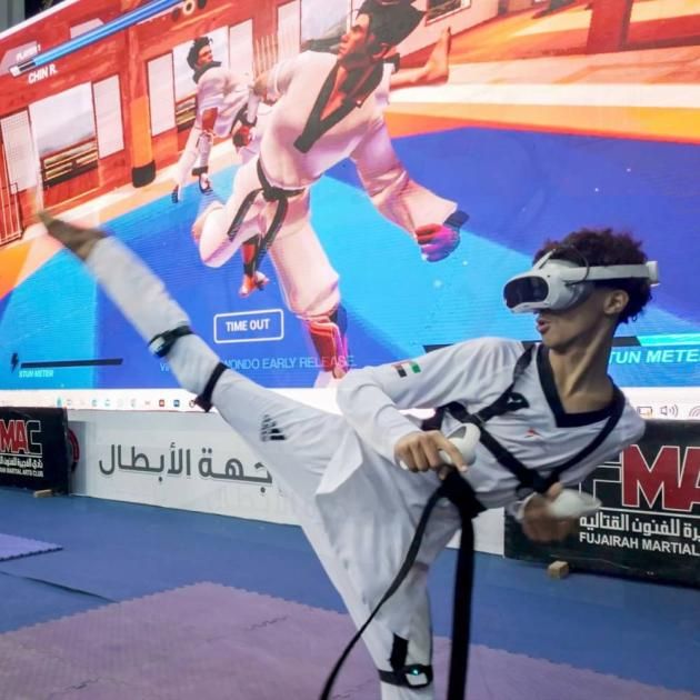 «الفجيرة للفنون القتالية» يعتمد تايكواندو الواقع الافتراضي
