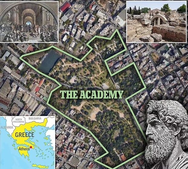 الذكاء الاصطناعي يحدد موقع قبر أفلاطون