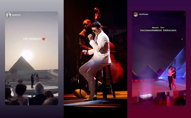 ملياردير أمريكي يقيم حفل زفافه أمام الأهرامات (صور)