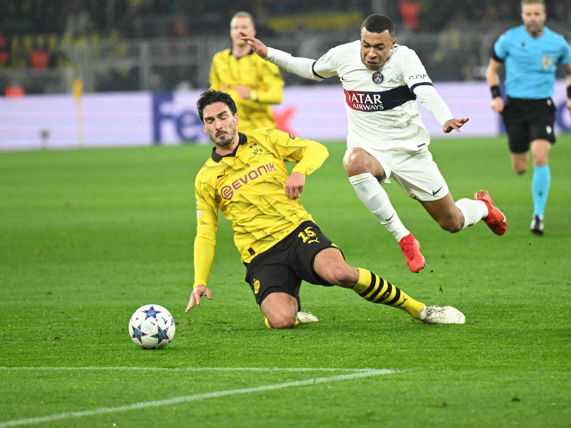 موعد مباراة بوروسيا دورتموند وسان جيرمان بنصف نهائي أبطال أوروبا والقنوات الناقلة - موقع الخليج الان