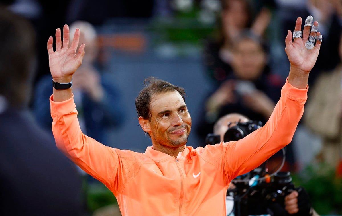 نادال يُظهر انتماءً بالغًا لريال مدريد أثناء مباراة تنس مصيرية (فيديو)