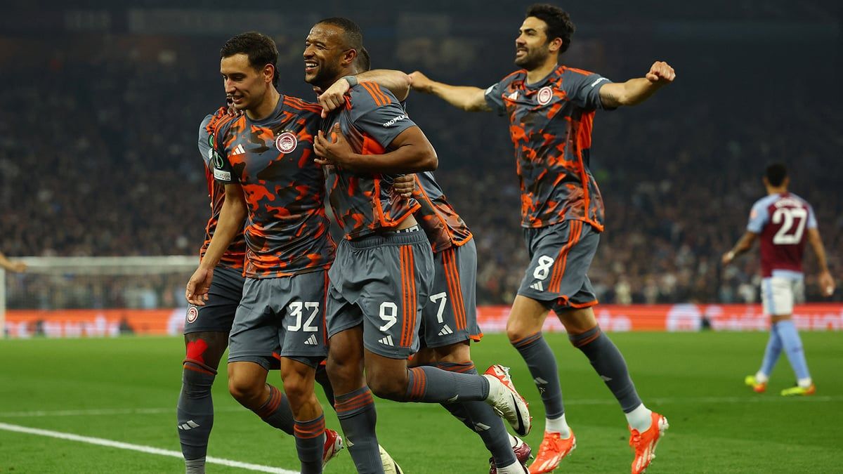 أيوب الكعبي يضع قدم أولمبياكوس في نهائي دوري المؤتمر على حساب أستون فيلا