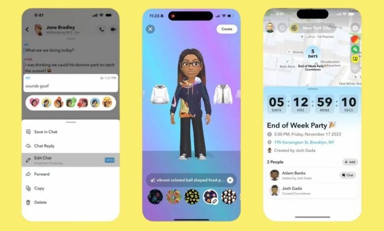 سناب شات تطرح مزايا جديدة للمستخدمين - موقع الخليج الان