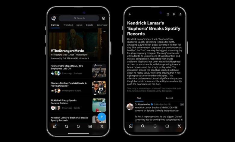 إكس تلخص الأخبار بالذكاء الاصطناعي عبر Grok - موقع الخليج الان