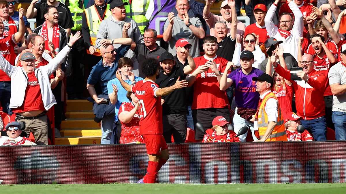 تفسير احتفال صلاح "الغامض" أمام توتنهام (فيديو وصور)