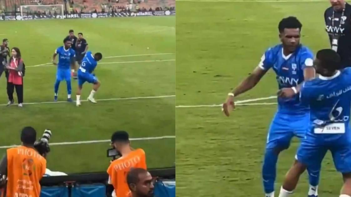 بالفيديو | «لاعب يصفع زميله».. مشهد صادم في الملاعب السعودية