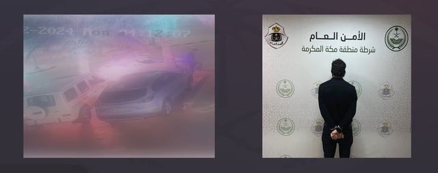 السعودية.. ضبط تركي أحرق مركبتين (فيديو)