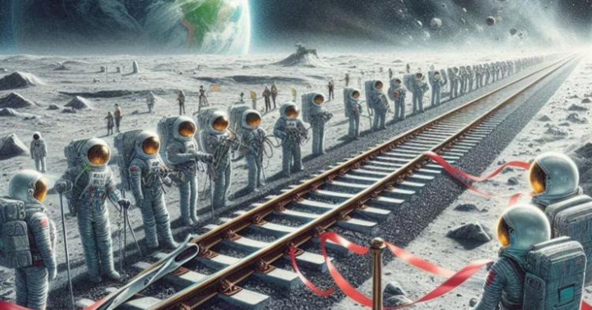 جديد ناسا.. سكة حديد على سطح القمر