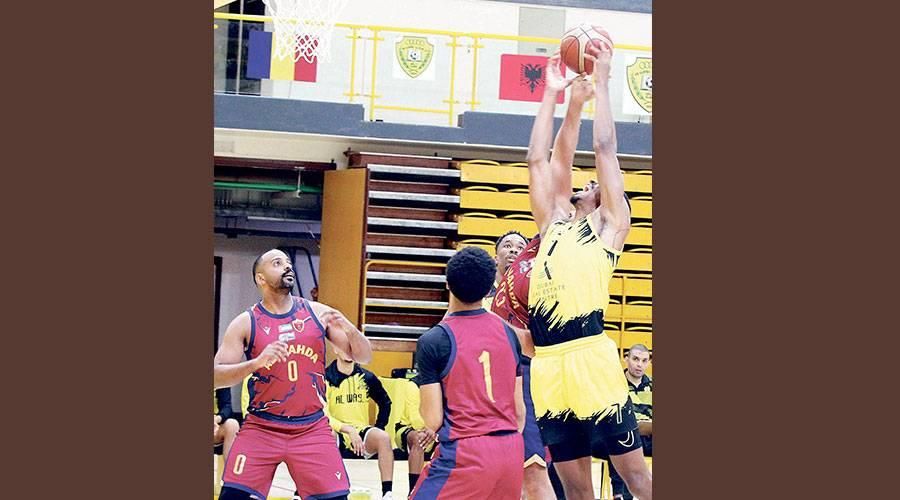 فوز الوصل والشارقة على الوحدة والظفرة في كأس السلة