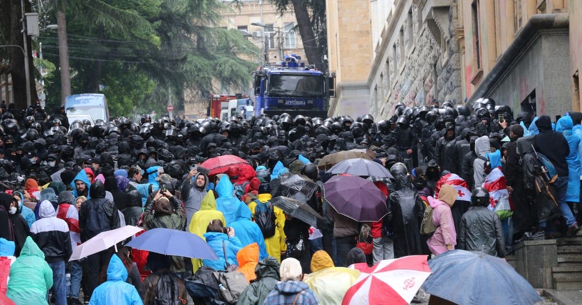 اعتقال 20 بينهم أمريكيان وروسي في احتجاجات جورجيا