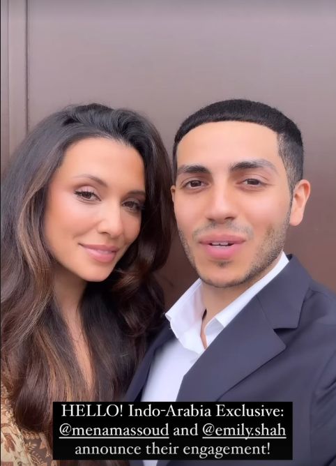 مينا مسعود يعلن خطوبته من ممثلة هندية شهيرة (صور)