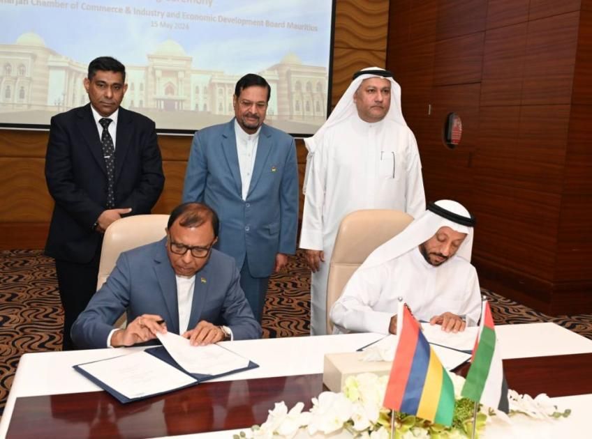 غرفة الشارقة تروّج الاستثمار بالإمارة لـ 60 شركة من موريشيوس