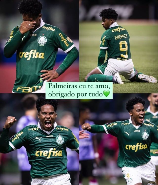 إندريك يودع بالميراس قبل الانتقال لريال مدريد (صورة)