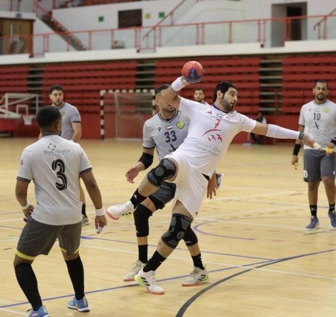 فوز الجزيرة ومليحة وشباب الأهلي والشارقة في كأس اليد