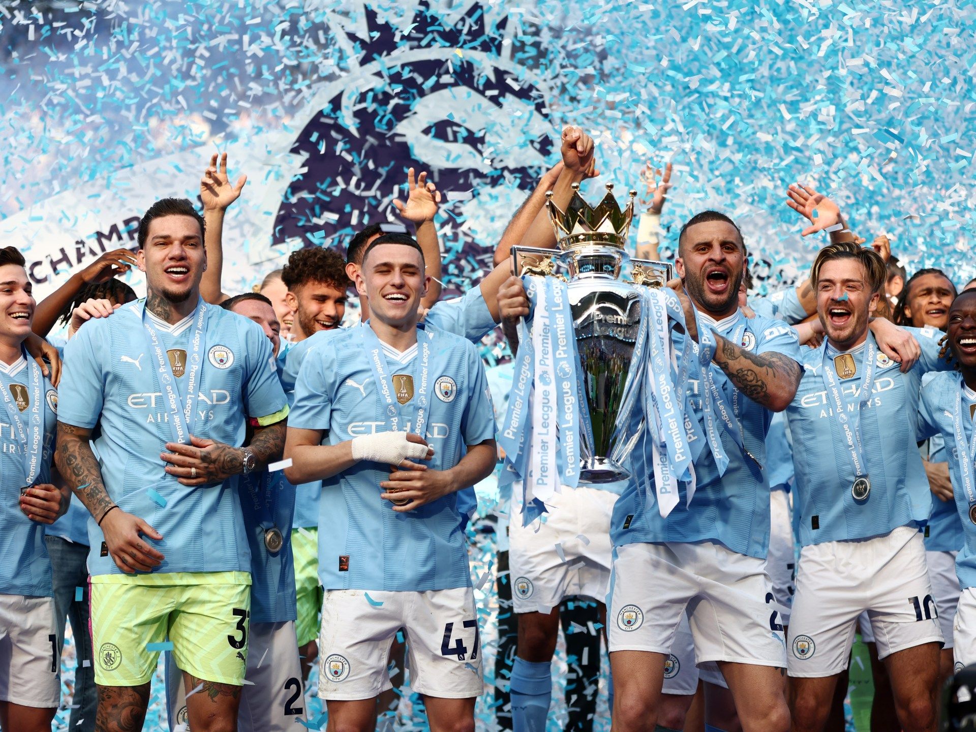 رغم مشاركتهم مع سيتي.. حرمان 4 لاعبين من ميداليات التتويج بالبريميرليغ - موقع الخليج الان