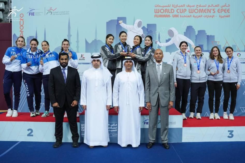 كوريا الجنوبية بطلة مونديال مبارزة الأيبيه للسيدات بالفجيرة