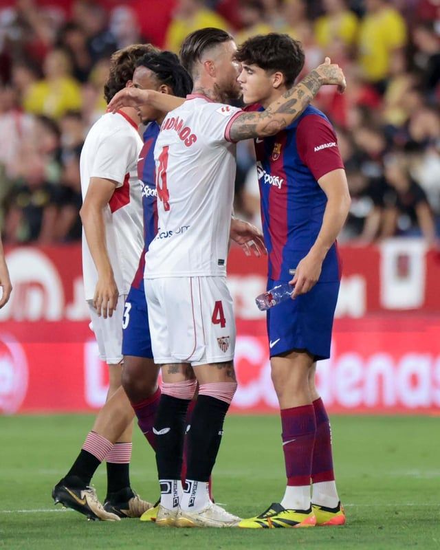 لفتة رائعة من راموس تجاه مدافع برشلونة (صورة)