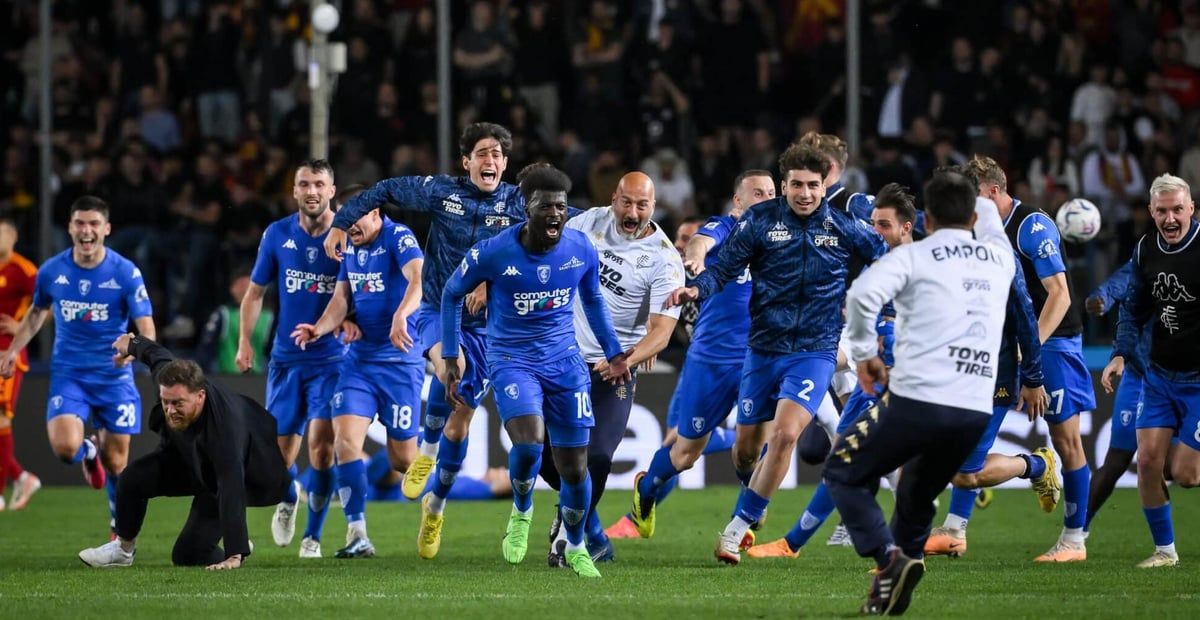 فرحة جنونية لنجم أمبولي الإيطالي بعد هدف تحقيق معجزة البقاء (فيديو)